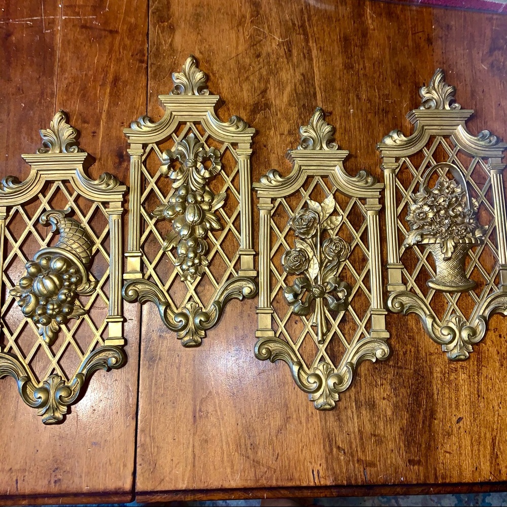 Dart CopperCraft 1971 Wall Decor 7212-7215 Set 4